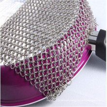 Zero Defect Stainless Steel Mesh Chainmail Scrubber/ Iron Cast Cleaner